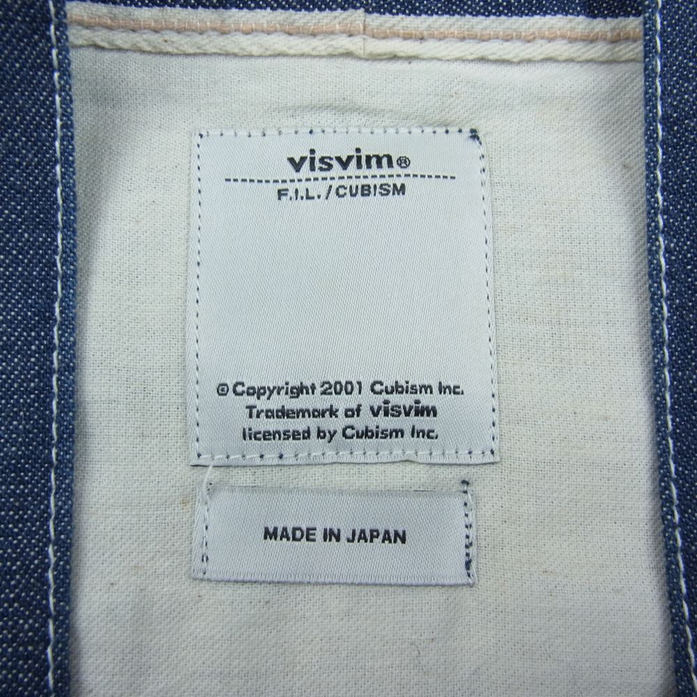 VISVIM ビズビム 14AW 0114405007001 SS LHAMO SHIRT ONE WASH ラモシャツ ワンウォッシュ デニム シャツ インディゴブルー系 2【中古】