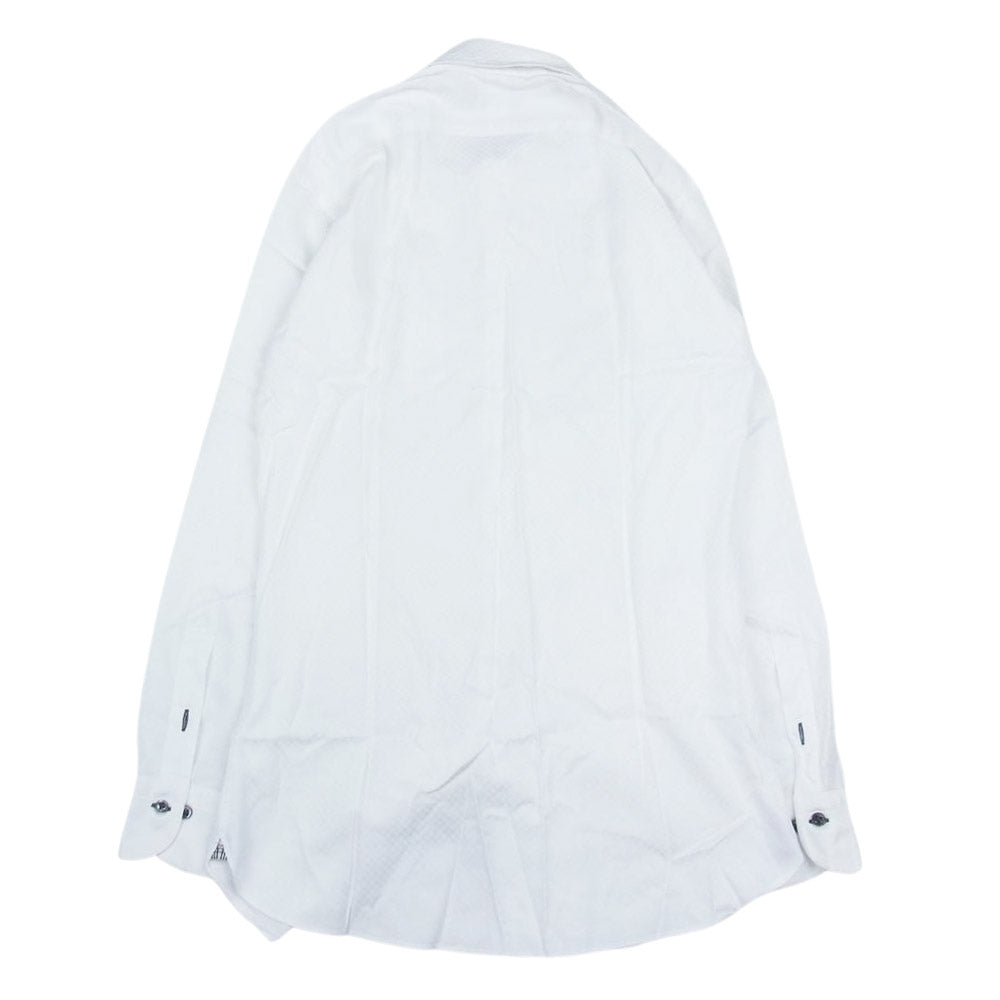 BURBERRY BLACK LABEL バーバリーブラックレーベル ワイドカラーシャツ ホワイト系 38【中古】