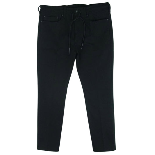 ONE GRAVITY ワングラビティ 23SS 31-234-07-020053 Tapered Track Pants モンスター ラバー ストレッチ トラック パンツ ジーンズ ブラック系 L【新古品】【未使用】【中古】