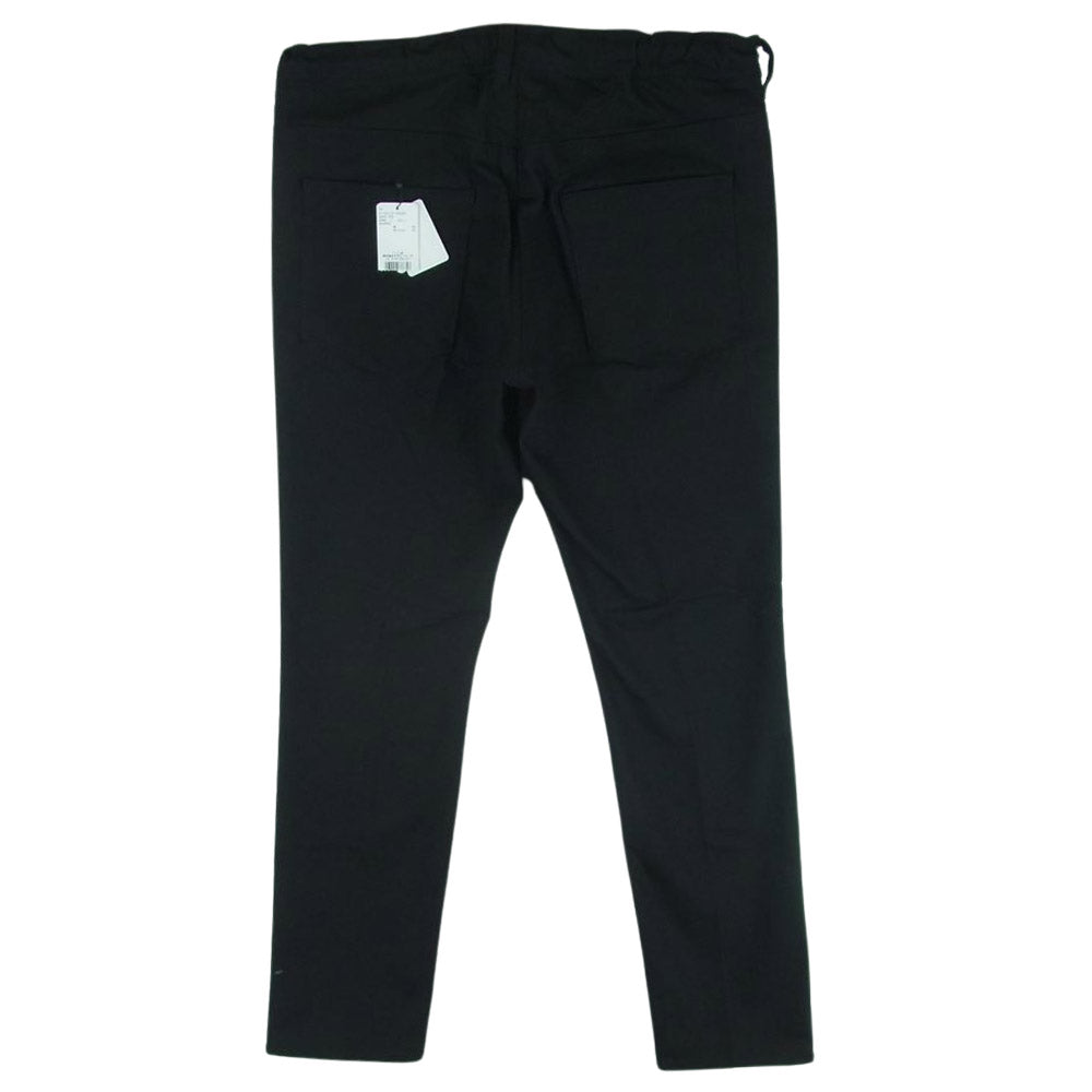 ONE GRAVITY ワングラビティ 23SS 31-234-07-020053 Tapered Track Pants モンスター ラバー ストレッチ トラック パンツ ジーンズ ブラック系 L【新古品】【未使用】【中古】