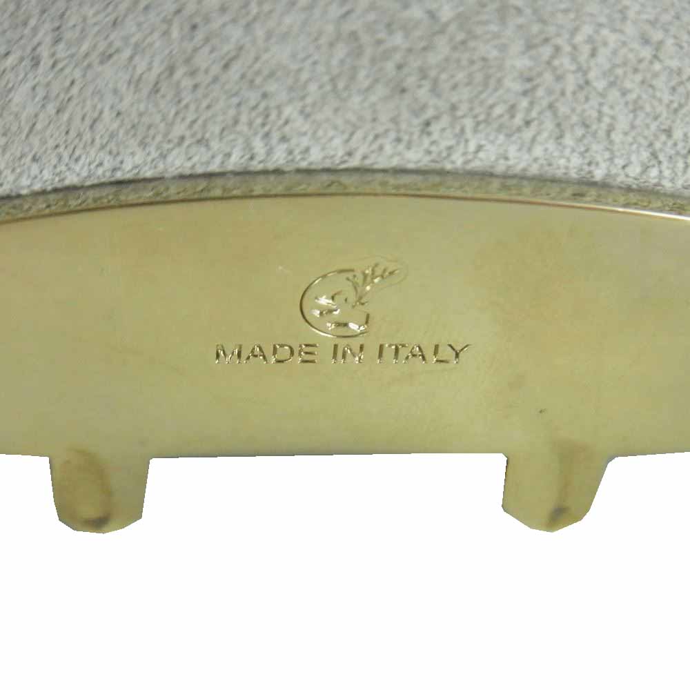 Furla フルラ スタッズ メトロポリス レザー ショルダー バッグ イタリア製 ベージュ系 ブラック系【中古】