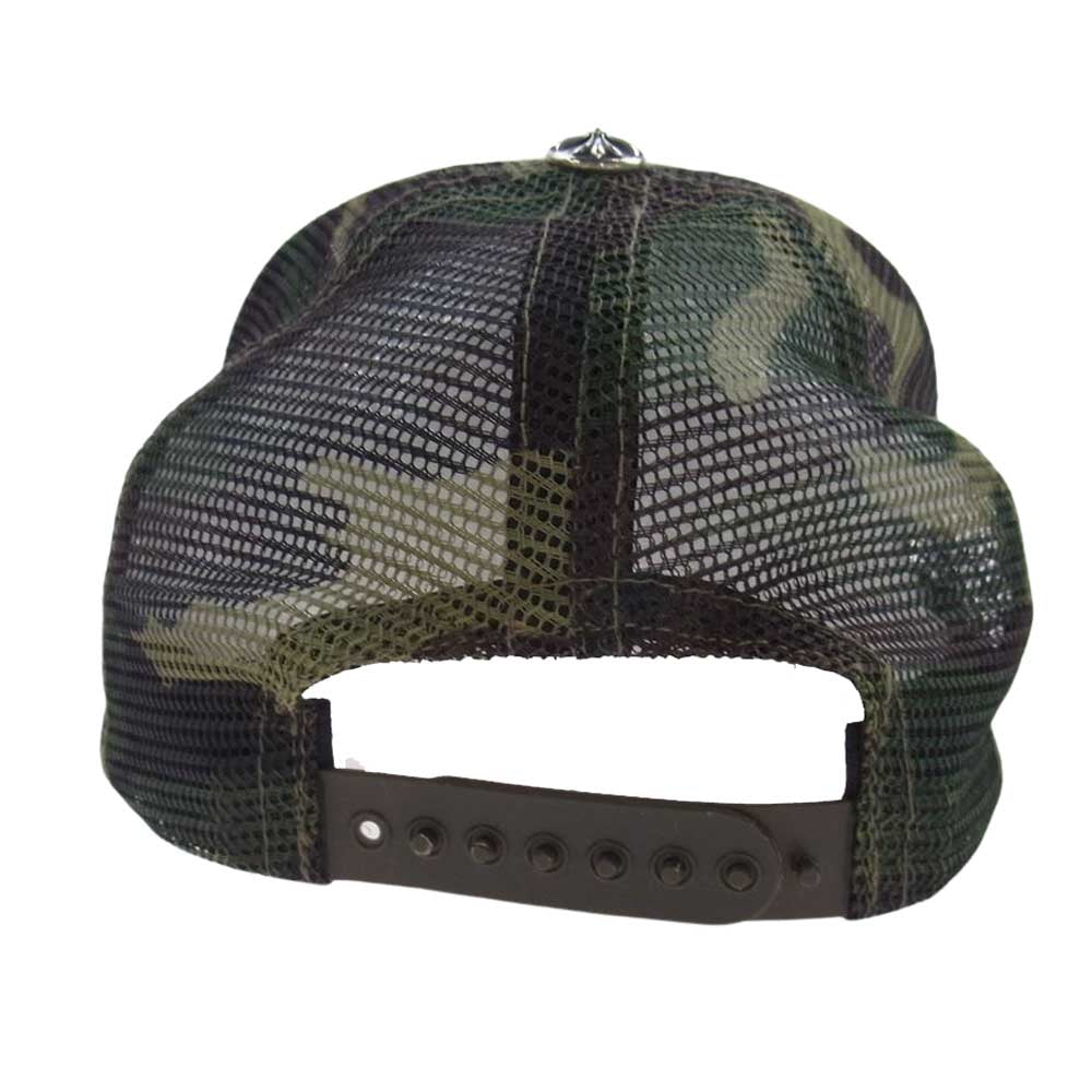 CHROME HEARTS クロムハーツ（原本無） TRUCKER CAP トラッカー キャップ ロゴ パッチ カモ カーキ系 マルチカラー系 OS 53-60【中古】