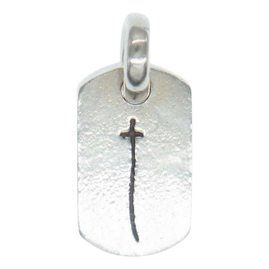 CHROME HEARTS クロムハーツ（原本無） 青山限定 D/T TNY RS CRS タイニー ドッグタグ RSクロス ペンダントトップ  シルバー系【中古】