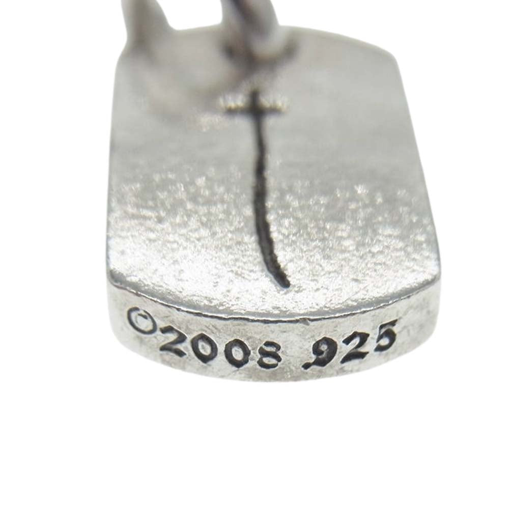 CHROME HEARTS クロムハーツ（原本無） 青山限定 D/T TNY RS CRS タイニー ドッグタグ RSクロス ペンダントトップ  シルバー系【中古】