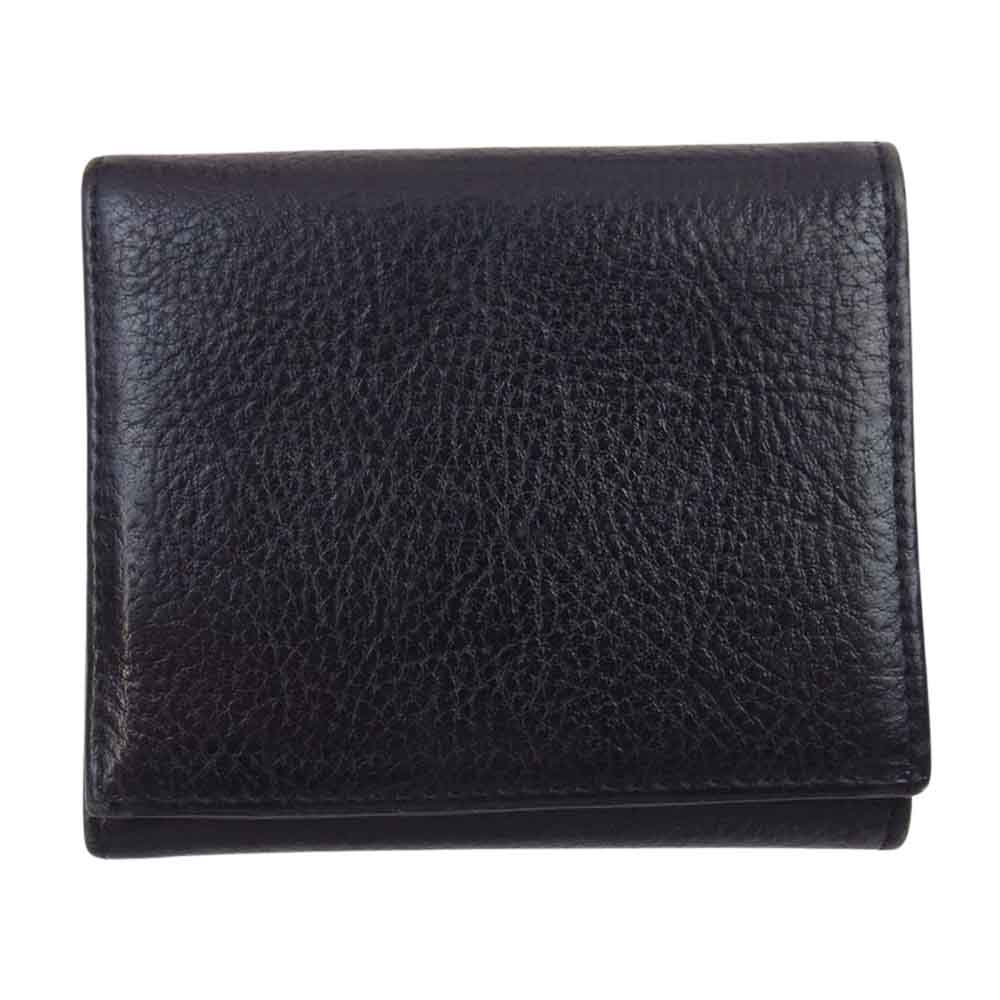 BILL WALL LEATHER ビルウォールレザー ギャランティ付属 TRIPLE FOLD WALLET 三つ折り財布 ブラック系【中古】
