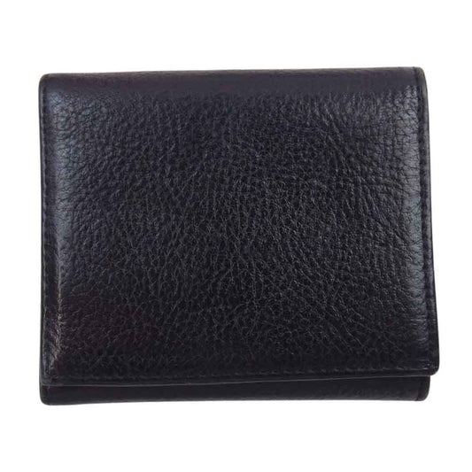 BILL WALL LEATHER ビルウォールレザー ギャランティ付属 TRIPLE FOLD WALLET 三つ折り財布 ブラック系【中古】
