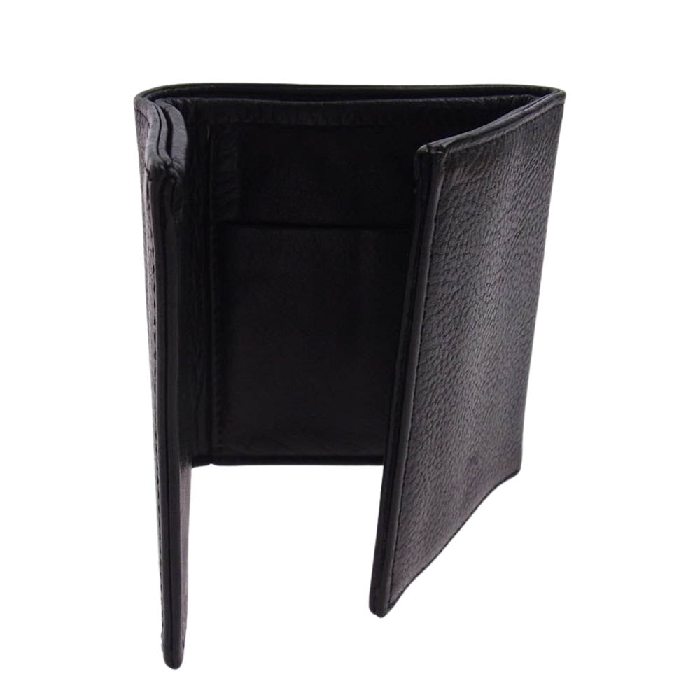 BILL WALL LEATHER ビルウォールレザー ギャランティ付属 TRIPLE FOLD WALLET 三つ折り財布 ブラック系【中古】