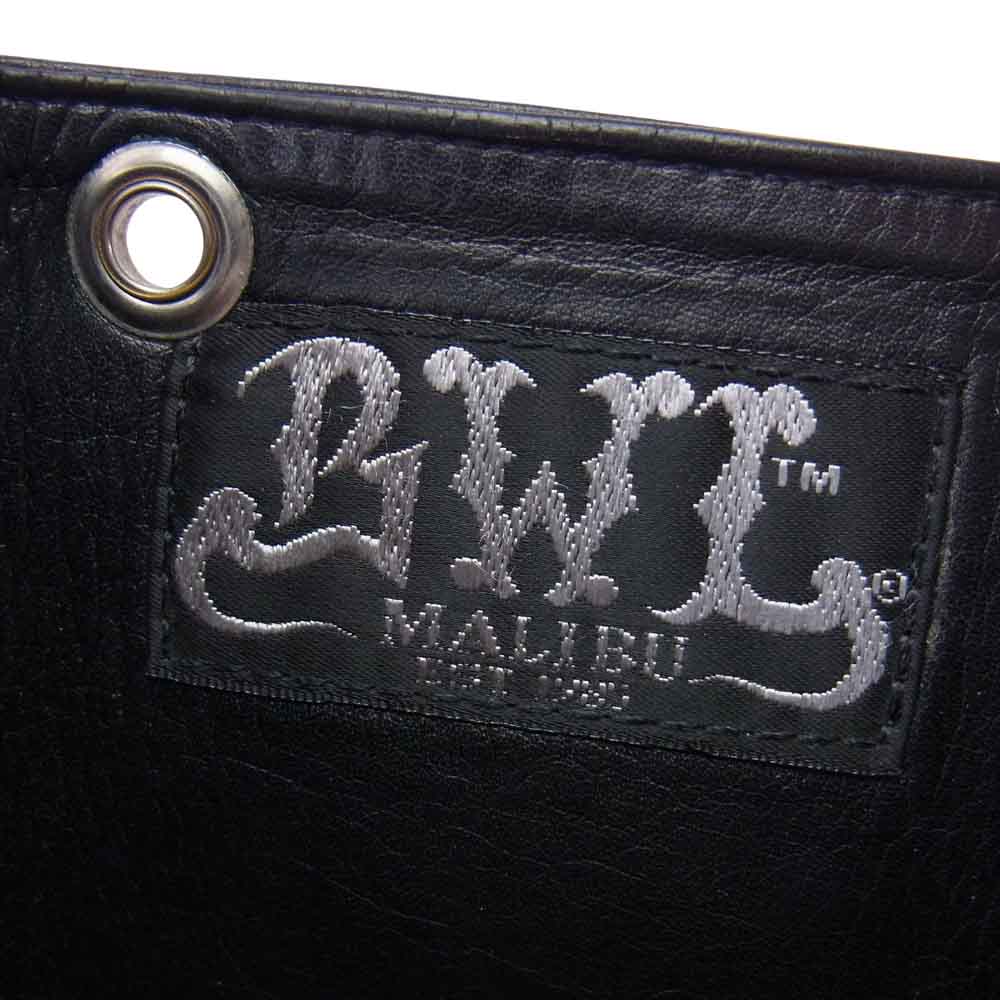 BILL WALL LEATHER ビルウォールレザー ギャランティ付属 TRIPLE FOLD WALLET 三つ折り財布 ブラック系【中古】