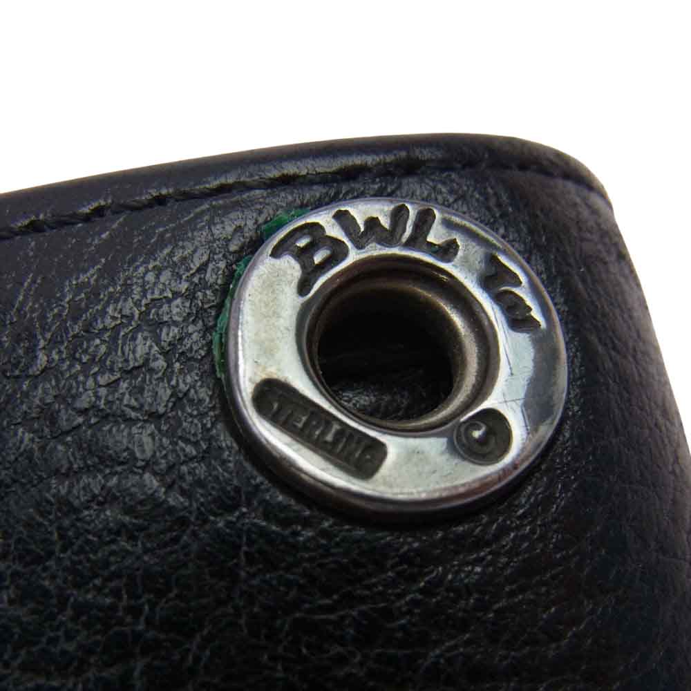 BILL WALL LEATHER ビルウォールレザー ギャランティ付属 TRIPLE FOLD WALLET 三つ折り財布 ブラック系【中古】