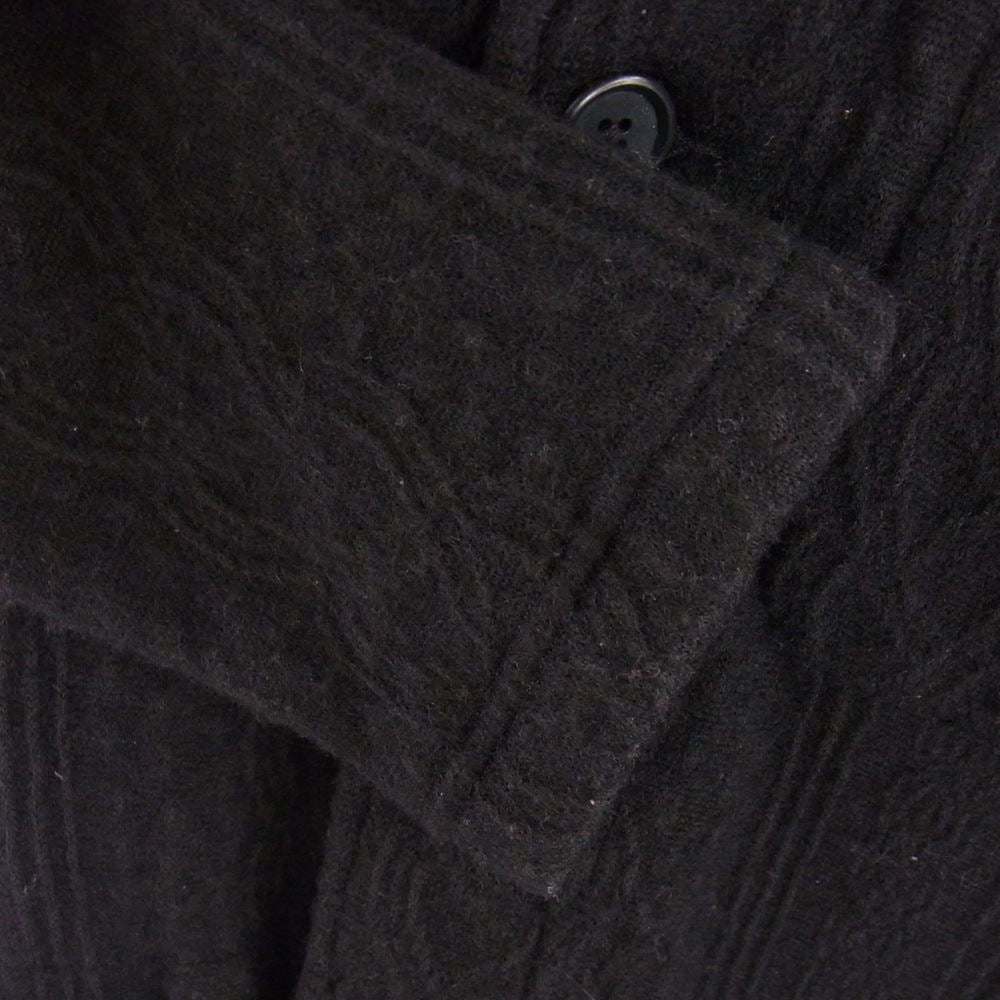 Engineered Garments エンジニアードガーメンツ ショールカラー ベルテッド ウール ニット ジャケット ブラック系 S【中古】