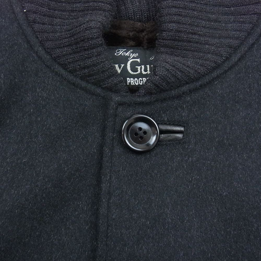 slowgun スロウガン 大人のスタジャン 袖レザー切替 裏ボア スタジアムジャケット ブラック系 2【中古】