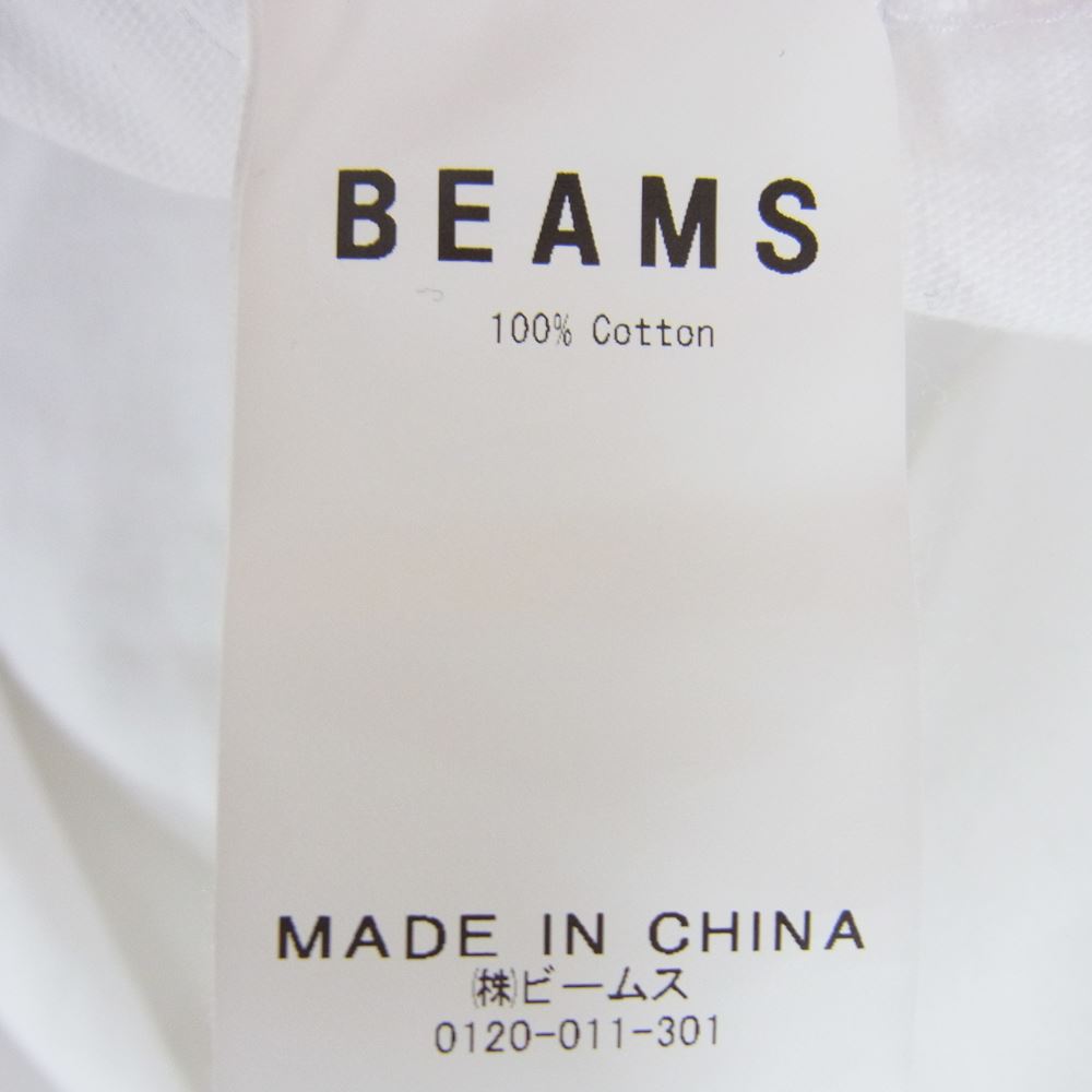 BEAMS ビームス × PAPERBOY ペーパーボーイ ICE アイス ロゴ Tシャツ ホワイト系 XL【中古】