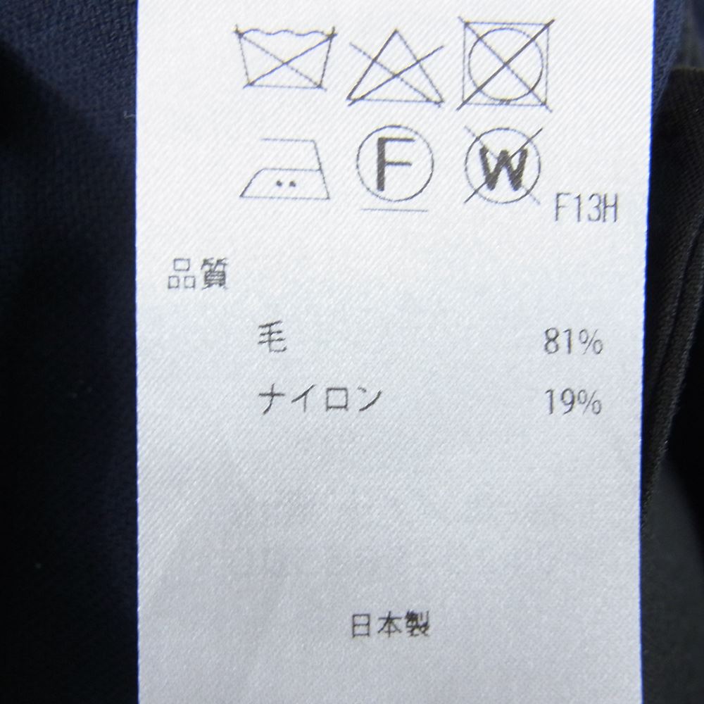 エイトン PRAGSM0203 WOOL OXFORD TAPERED EASY PANTS ウール オックスフォード テーパード イージーパンツ ネイビー系 04【中古】