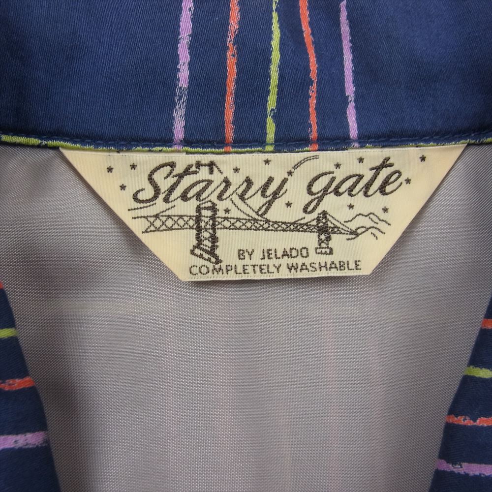 JELADO ジェラード STARRY GATE Vincent Shirts ヴィンセント 半袖 シャツ ネイビー系 XS【中古】