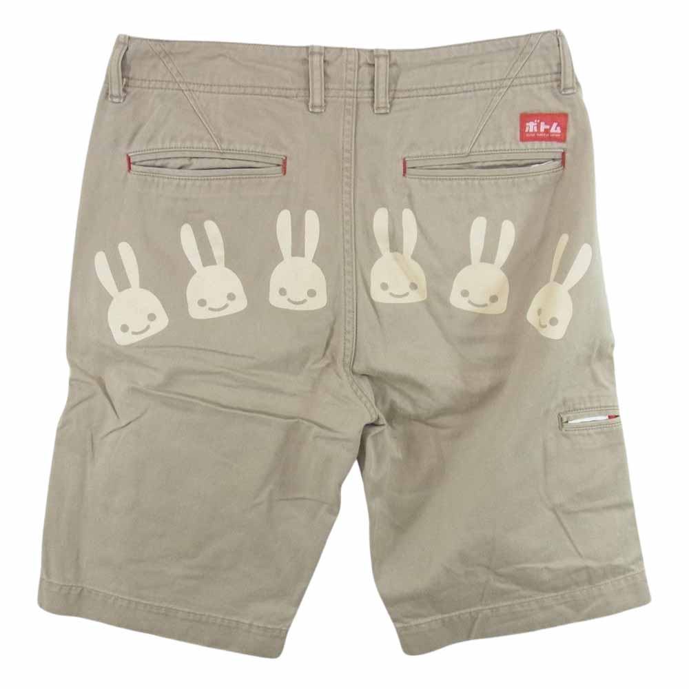 キューン バックプリント チノ ショーツ ベージュ系 30【中古】