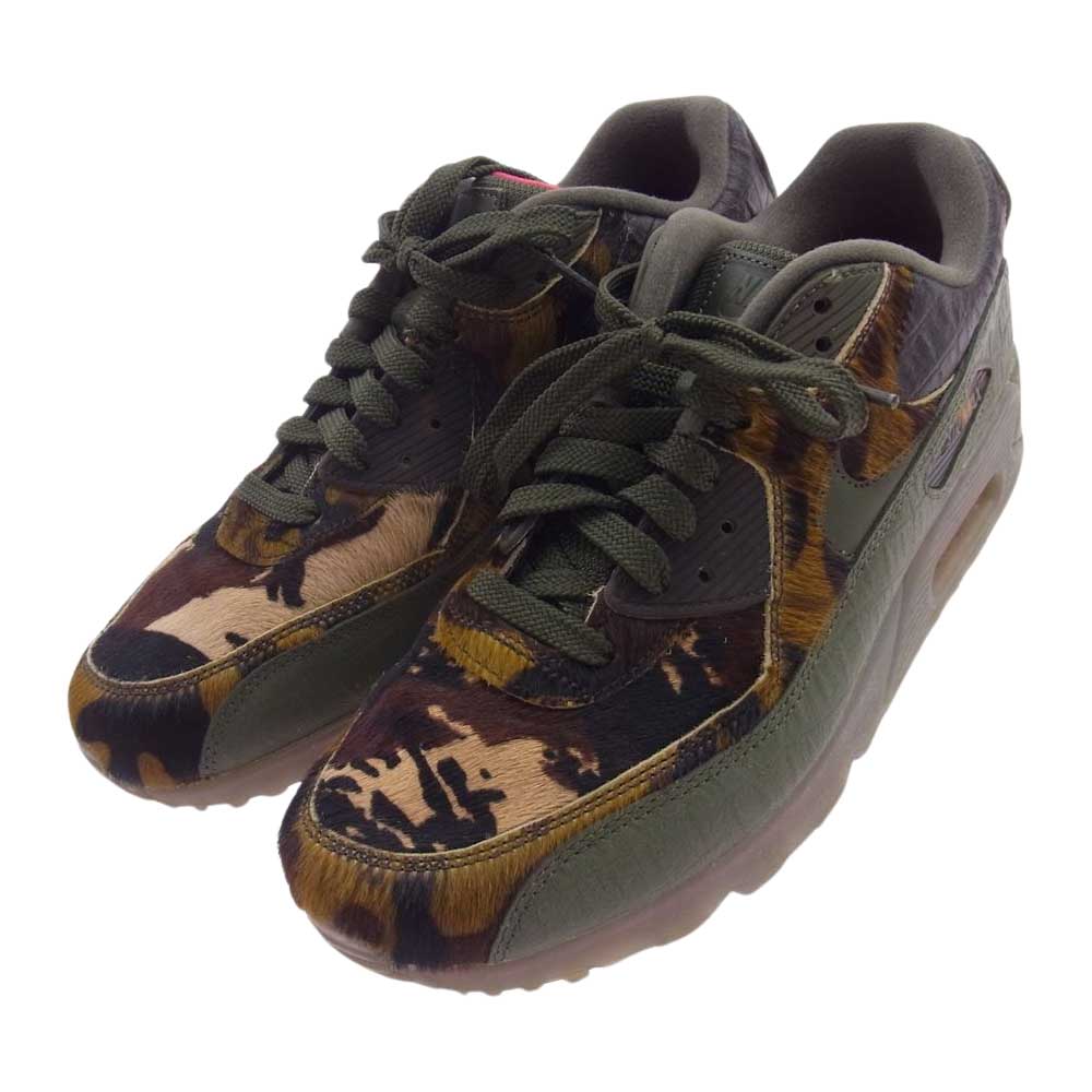 NIKE ナイキ CU0675-300 AIR MAX 90 CROC CAMO エアマックス90 クロックカモ スニーカー モスグリーン系 27.5cm【中古】