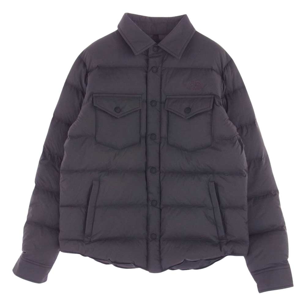 THE NORTH FACE ノースフェイス ND91610 STUFFED SHRTS スタッフド 中綿 シャツ ダークグレー系 S【中古】