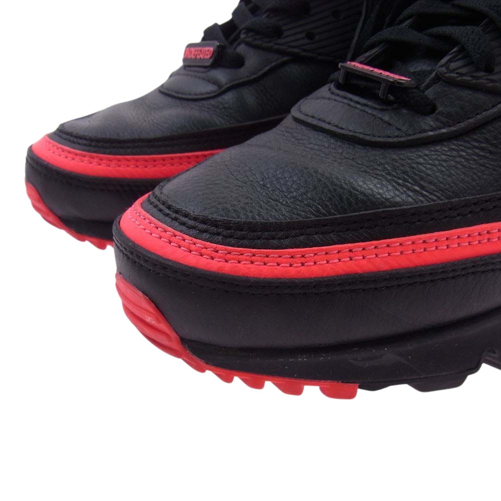 NIKE ナイキ CJ7197-003 × UNDEFEATED アンディフィーテッド AIR MAX 90 BLACK RED アマックス 90 ブラック レッド スニーカー ブラック系 レッド系 28cm【中古】