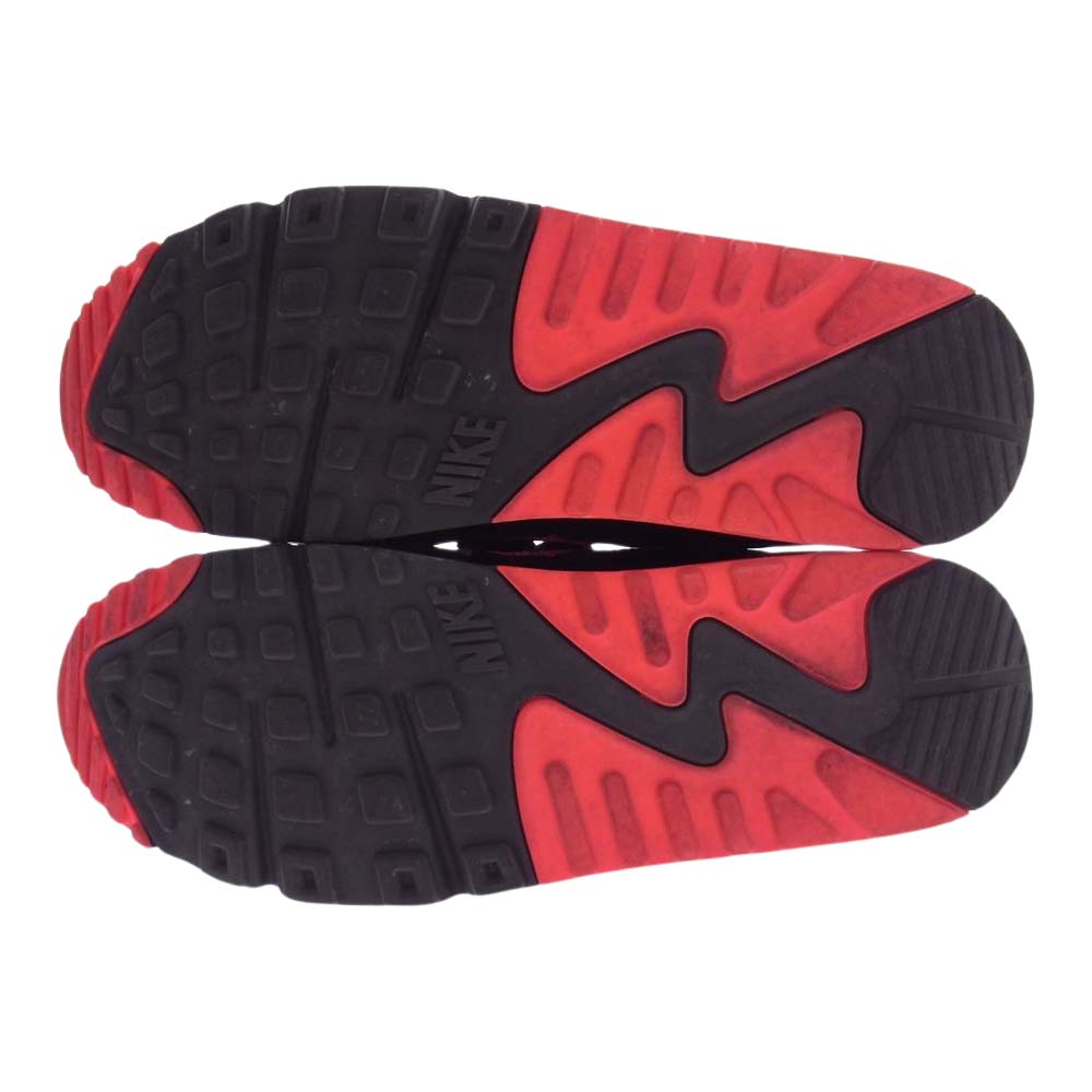 NIKE ナイキ CJ7197-003 × UNDEFEATED アンディフィーテッド AIR MAX 90 BLACK RED アマックス 90 ブラック レッド スニーカー ブラック系 レッド系 28cm【中古】