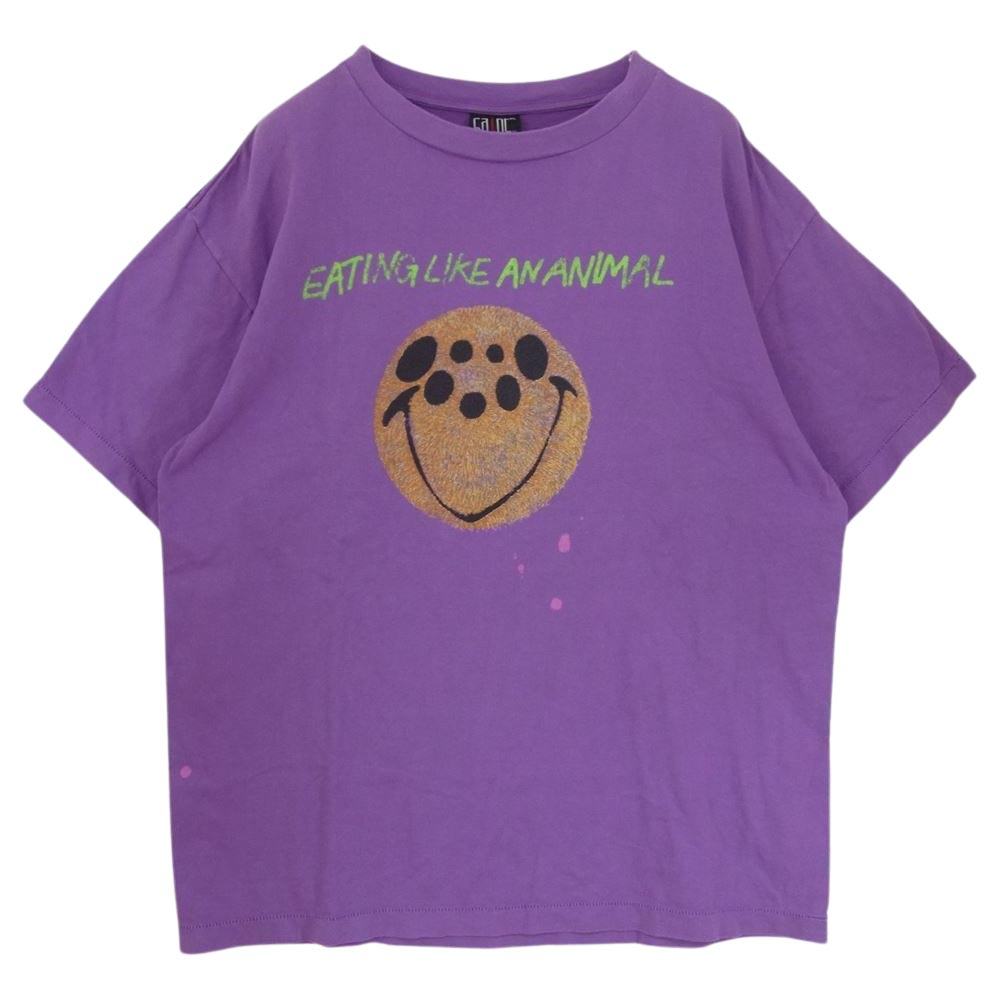 SAINT MICHAEL セントマイケル 21SS SM-S21-0000-004 バグプリント Tシャツ パープル系 XL【中古】
