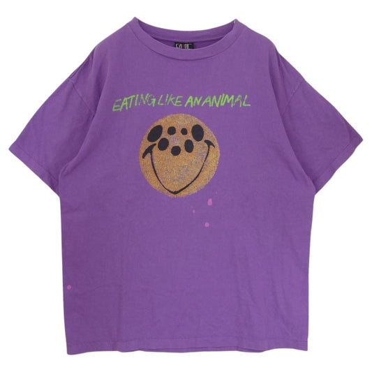 SAINT MICHAEL セントマイケル 21SS SM-S21-0000-004 バグプリント Tシャツ パープル系 XL【中古】