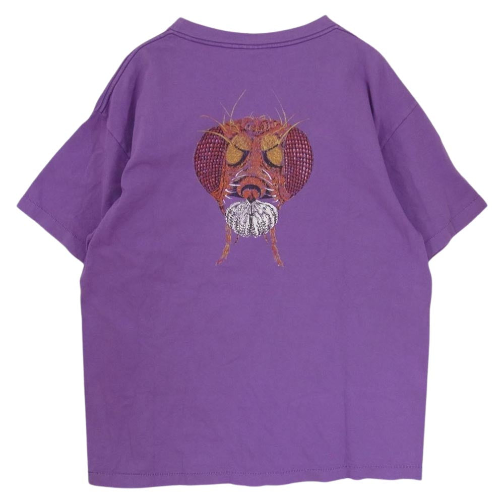 SAINT MICHAEL セントマイケル 21SS SM-S21-0000-004 バグプリント Tシャツ パープル系 XL【中古】