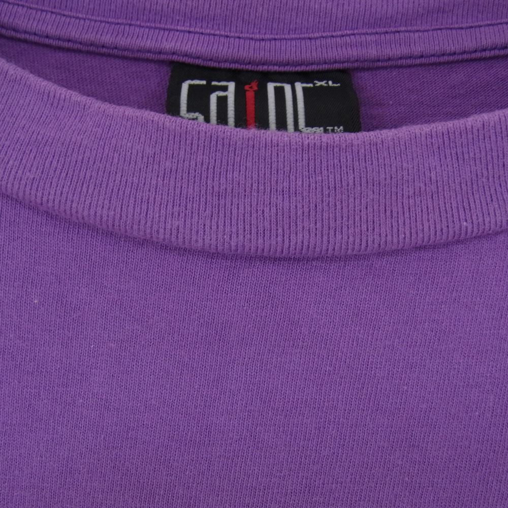 SAINT MICHAEL セントマイケル 21SS SM-S21-0000-004 バグプリント Tシャツ パープル系 XL【中古】