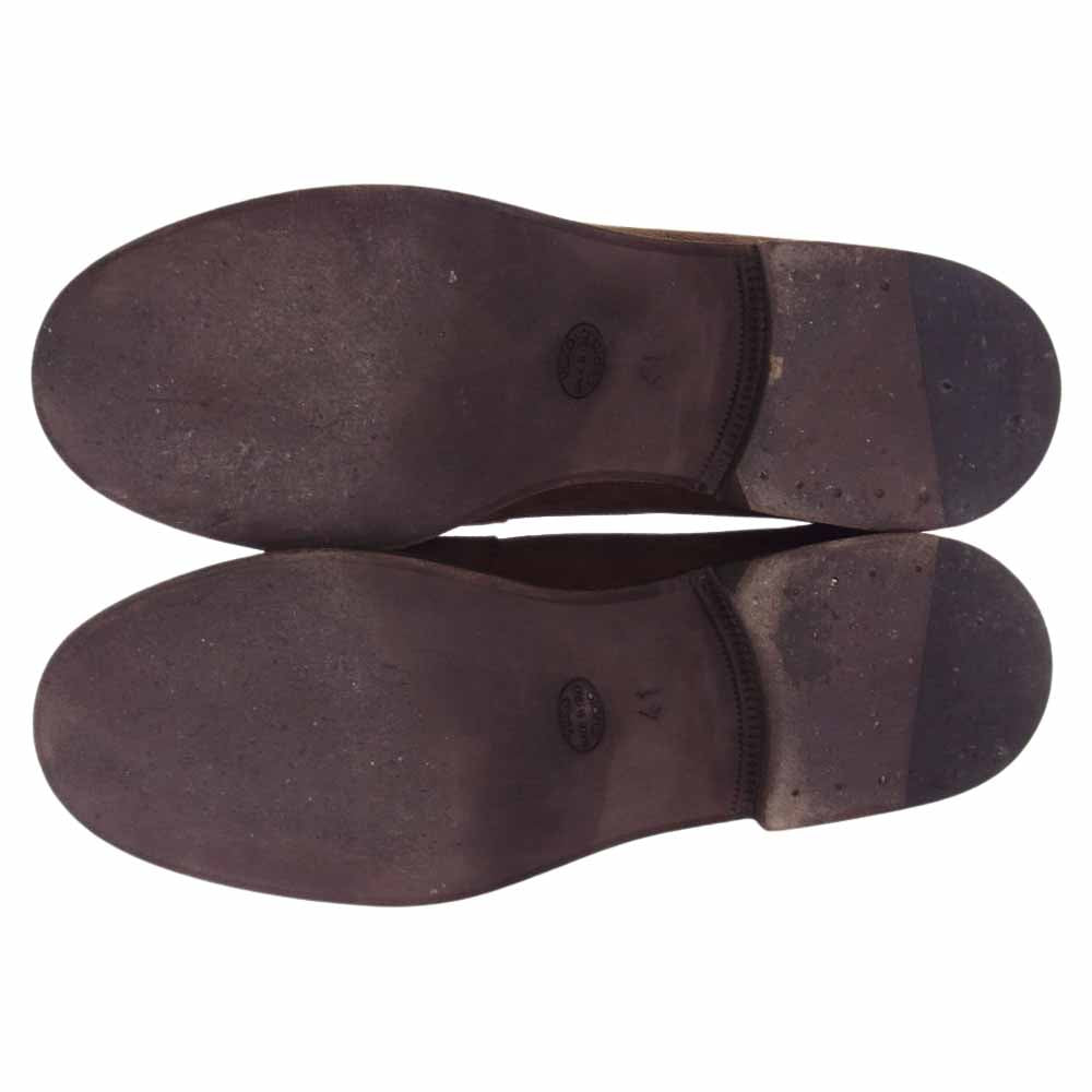 nonnative ノンネイティブ clerk loafer cow suede スエード ローファー シューズ ブラウン系 41【中古】