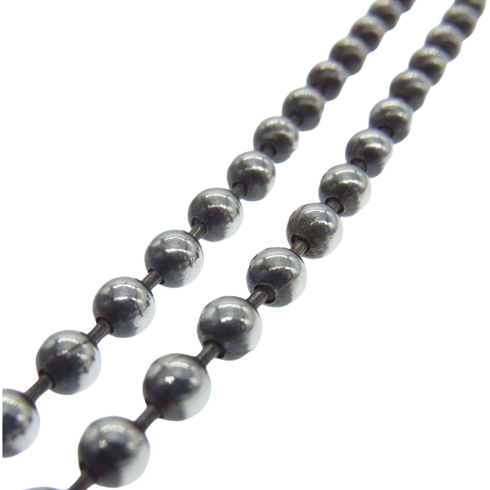 SAAD サード 石付き ペンダントトップ ネックチェーン ネックレス シルバー系 ブラック系【中古】