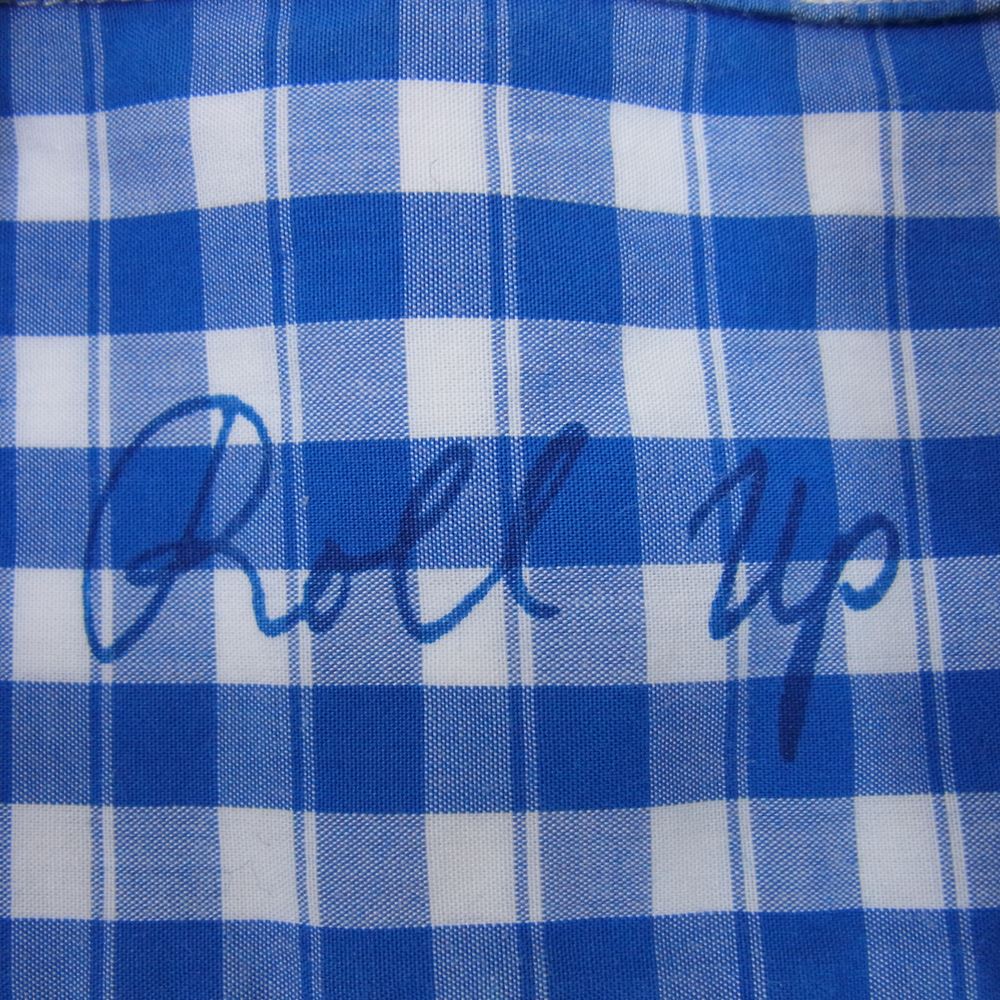 PORTER CLASSIC ポータークラシック ROLL UP SHIRT ロールアップ ギンガムチェック シャツ ブルー系 ホワイト系 S【中古】