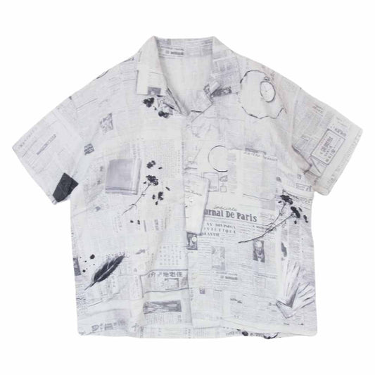 PORTER CLASSIC ポータークラシック 21SS MONSIEUR KURATA COTTON LINEN SHORT SLEEVE SHIRT ムッシュクラタ コットンリネン ショートスリーブ シャツ XS【中古】