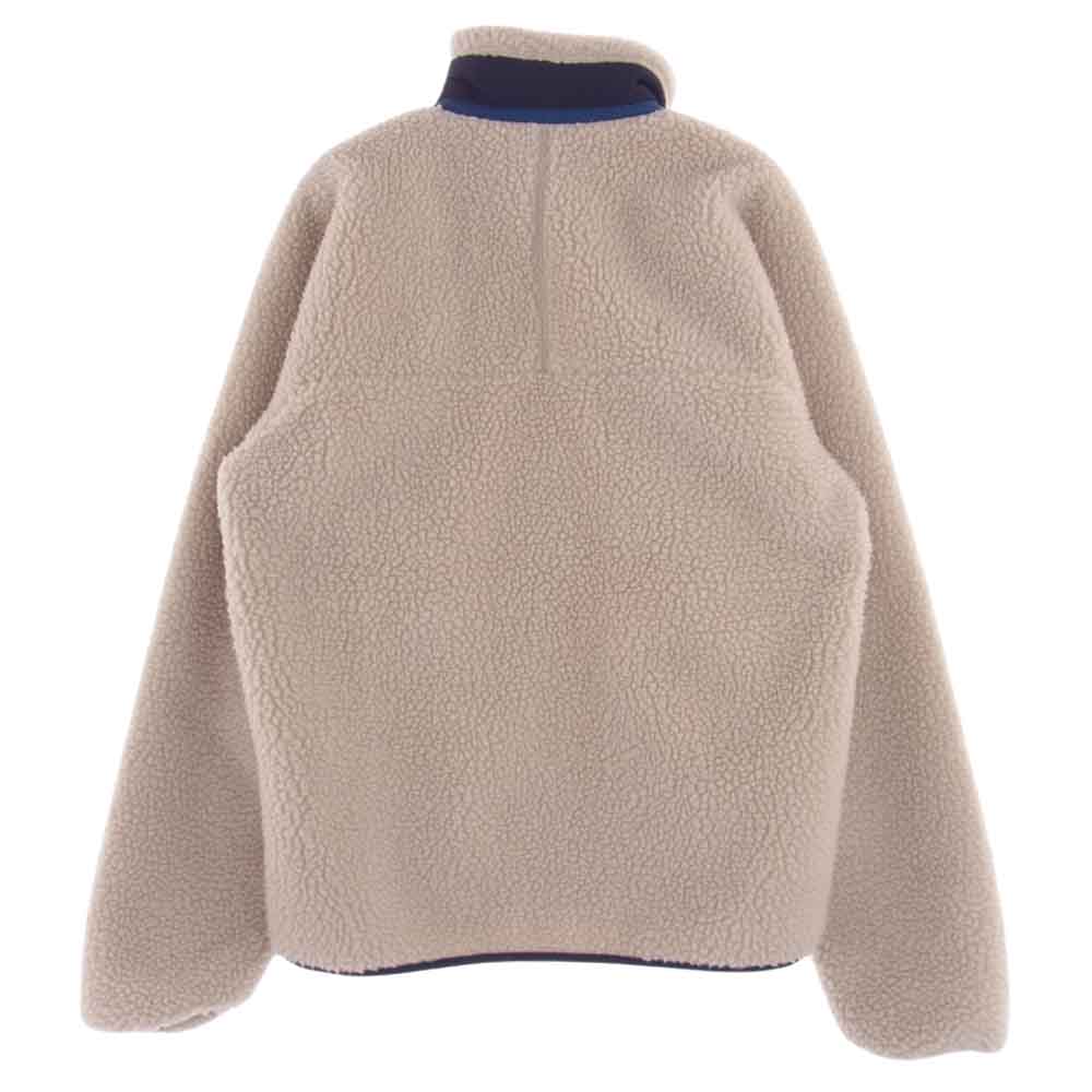 patagonia パタゴニア Classic Retro-X Jacket クラシック レトロX ボア フリース ジャケット  オフホワイト系 ネイビー系 XS【中古】
