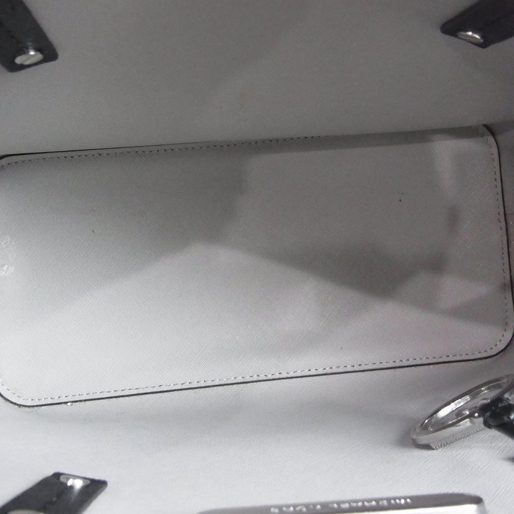Michael Kors マイケルコース ロゴ レザー トート ハンド バッグ ブラック系【中古】
