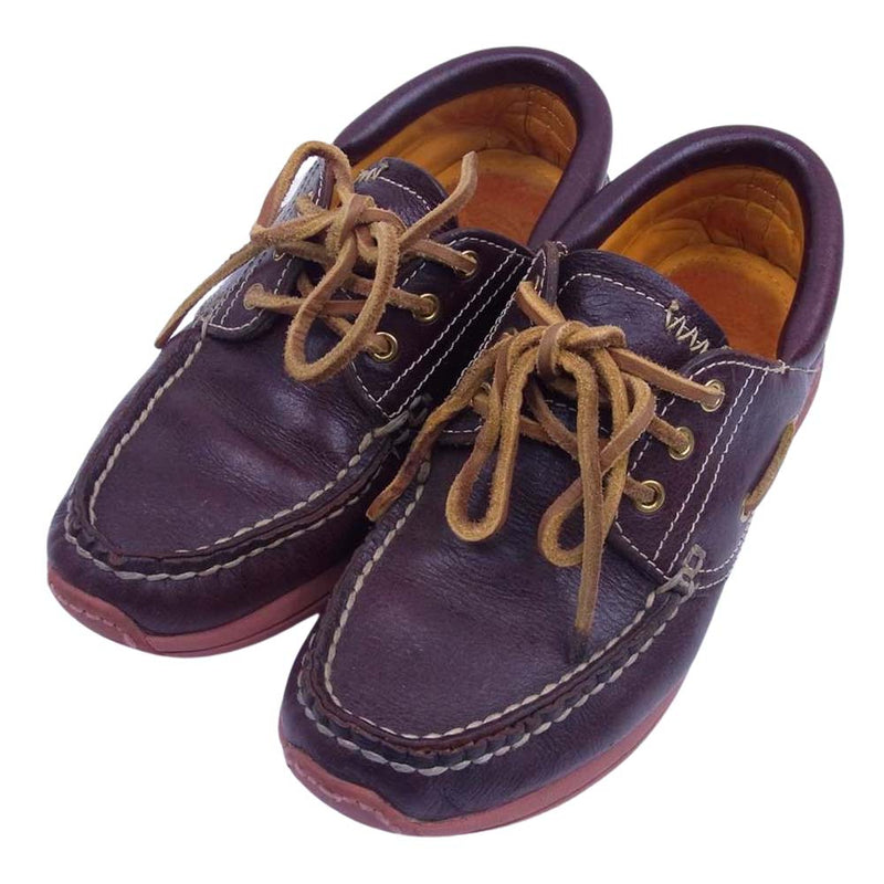 VISVIM ビズビム 14AW 0114202002001 AMERICANA DECK-FOLK アメリカーナ デッキ フォーク フォルク シューズ  ダークブラウン系 W7【中古】