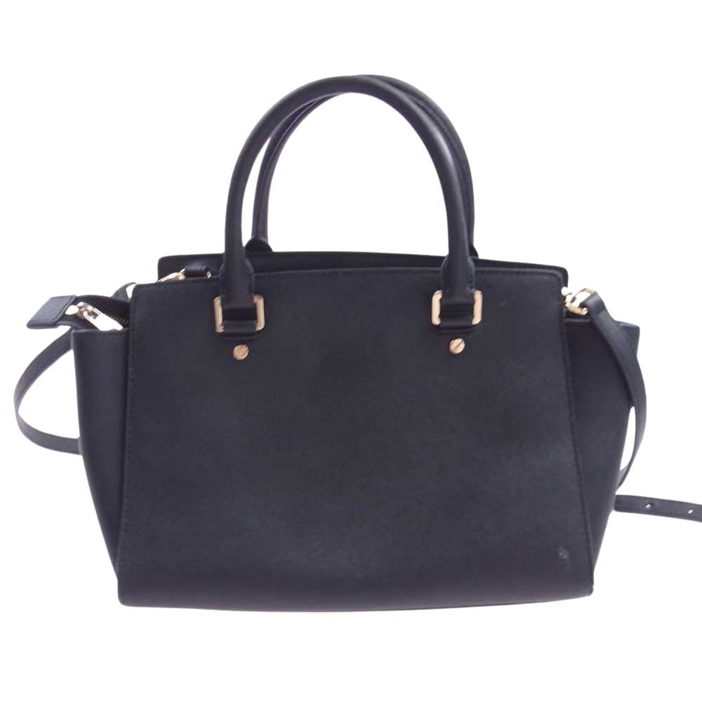 Michael Kors マイケルコース レザー 2Way ショルダー トート バッグ ブラック系【中古】