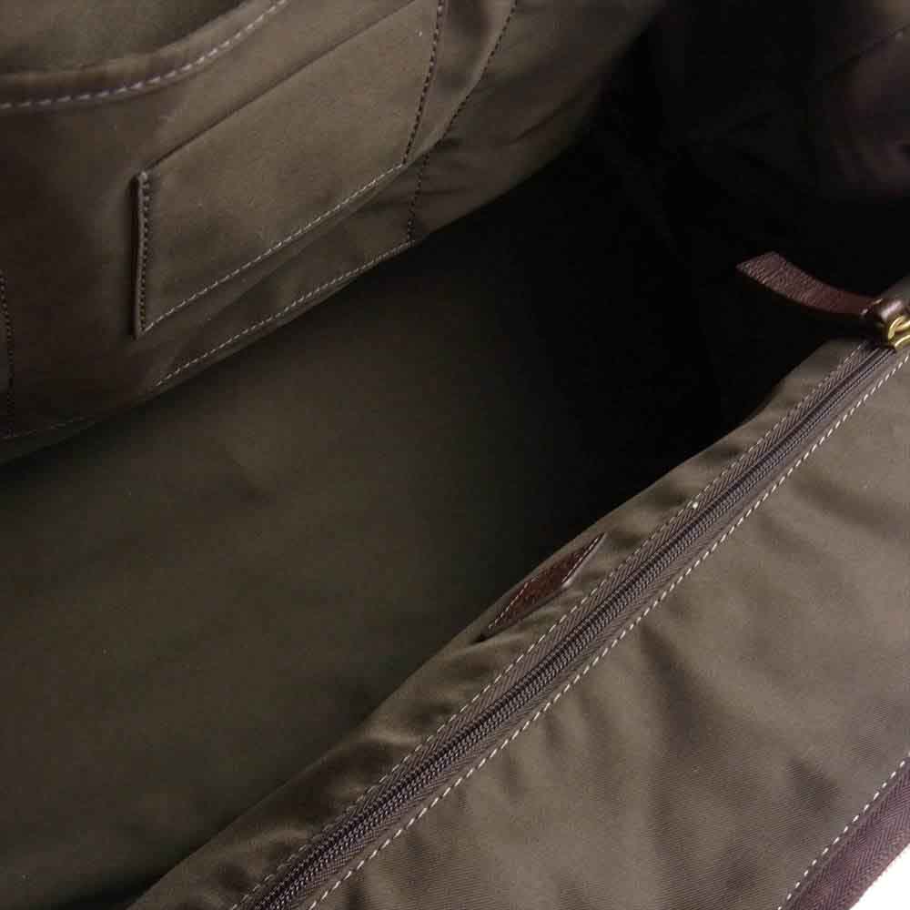 FOSSIL フォッシル 2WAY レザー ドクター バッグ ブラウン系【中古】