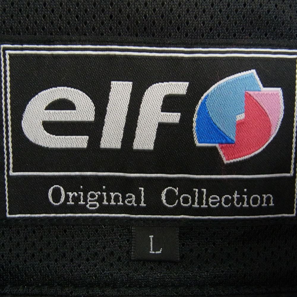 エルフ MOTO SPORTS モトスポーツ ライダースジャケット バイクジャケット ブラック系 オレンジ系 L【中古】