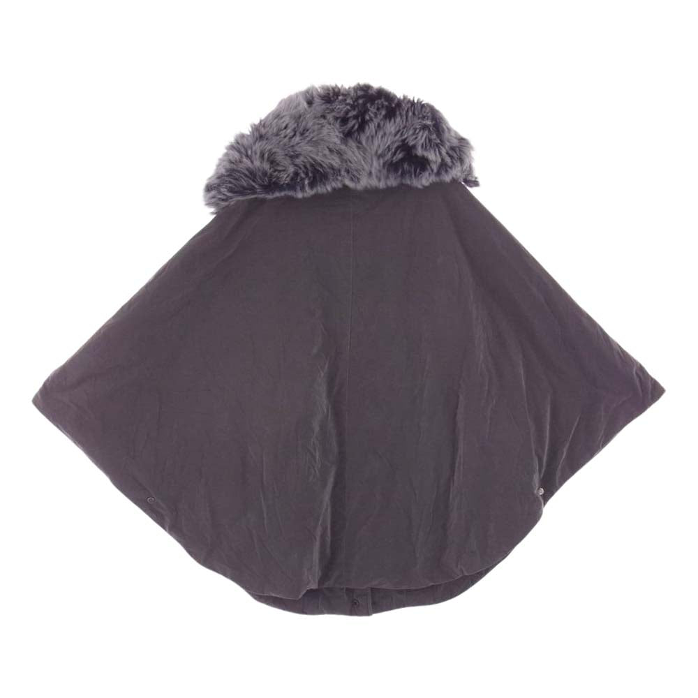 TATRAS タトラス LTA13A4287 ダウン ポンチョ ファー ジャケット フーディー グレー系 02【中古】