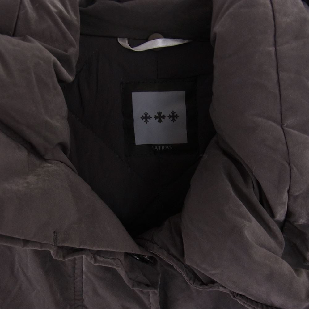 TATRAS タトラス LTA13A4287 ダウン ポンチョ ファー ジャケット フーディー グレー系 02【中古】