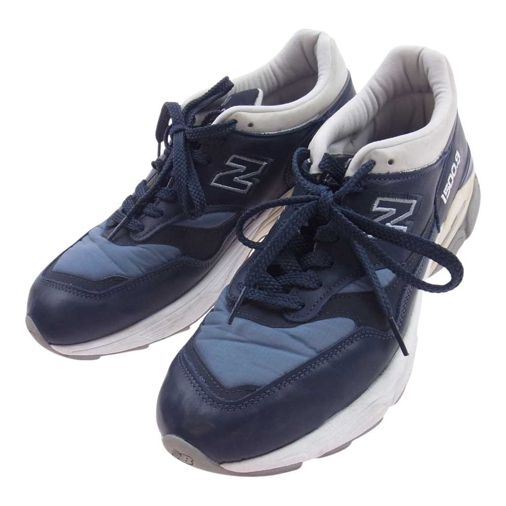 NEW BALANCE ニューバランス M15009LP 英国製 M15009LP ローカット スニーカー ネイビー系 USA10【中古】