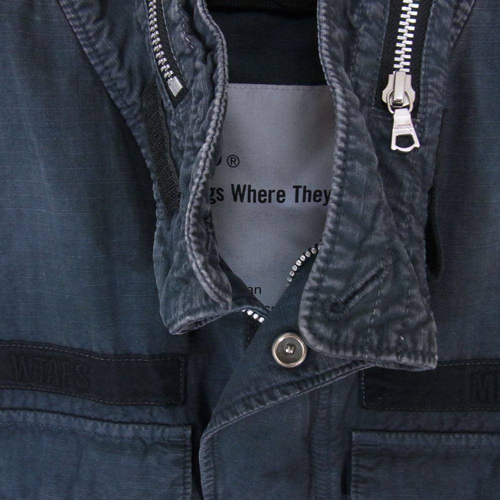 WTAPS ダブルタップス 151GWDT-JKM03 M-65/JACKET.COTTON.RIPSTOP インディゴブルー系 M【中古】