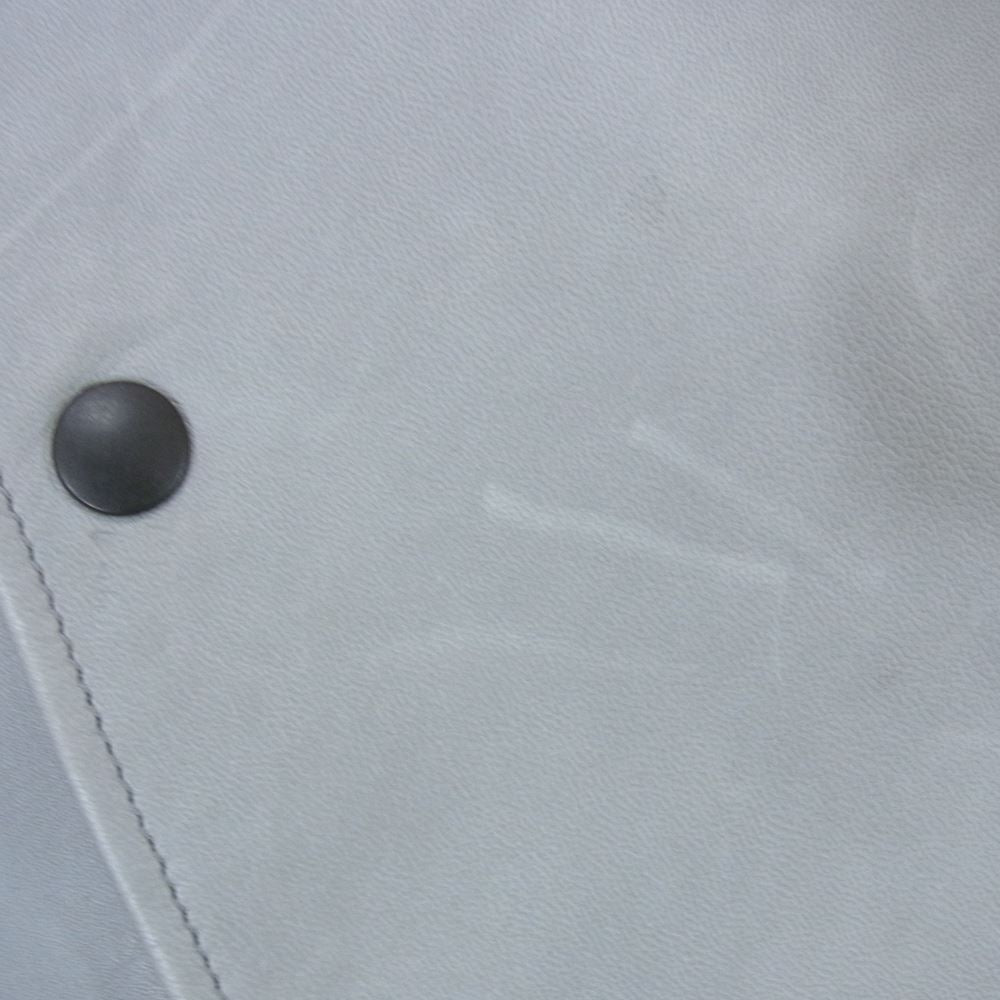 スリーフェイス leather coach jacket ホース レザー コーチ ジャケット グレー系 M【中古】