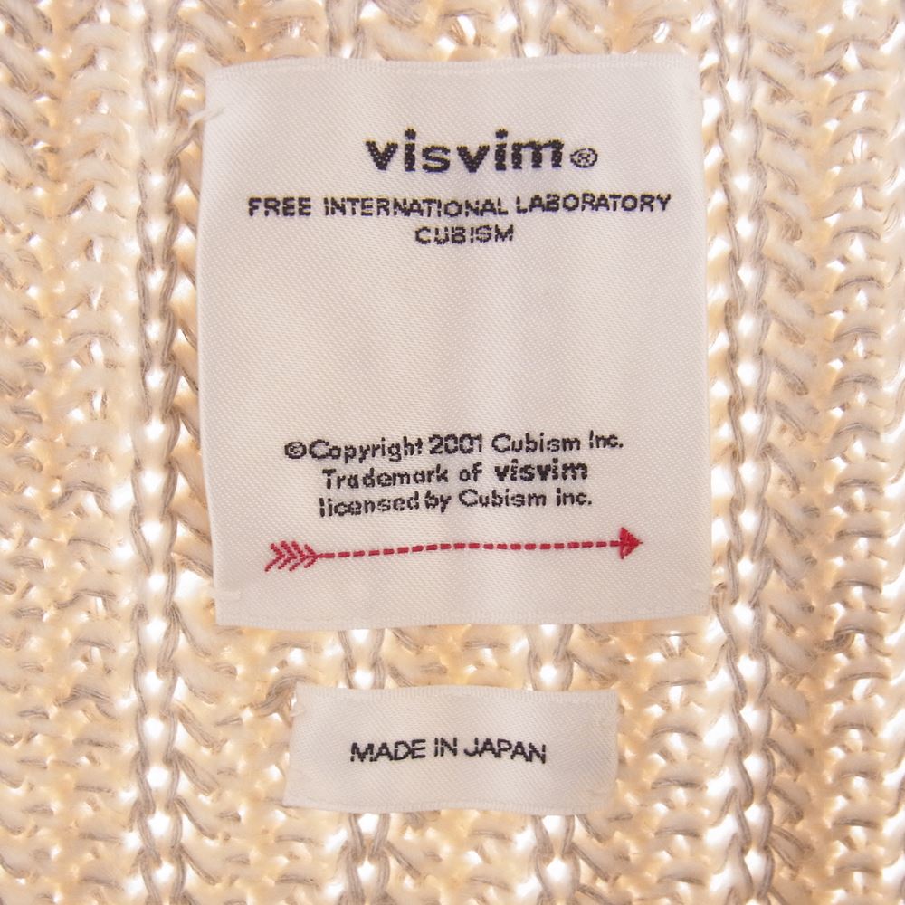 VISVIM ビズビム 20AW 0120405012001 AMPLUS CREW L/S W/L アンプラス クルー ニット セーター ベージュ系 3【中古】