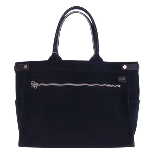 PORTER ポーター PORTER NAKED TOTE BAG M ネイキッド トートバッグ  ネイビー系 M【中古】