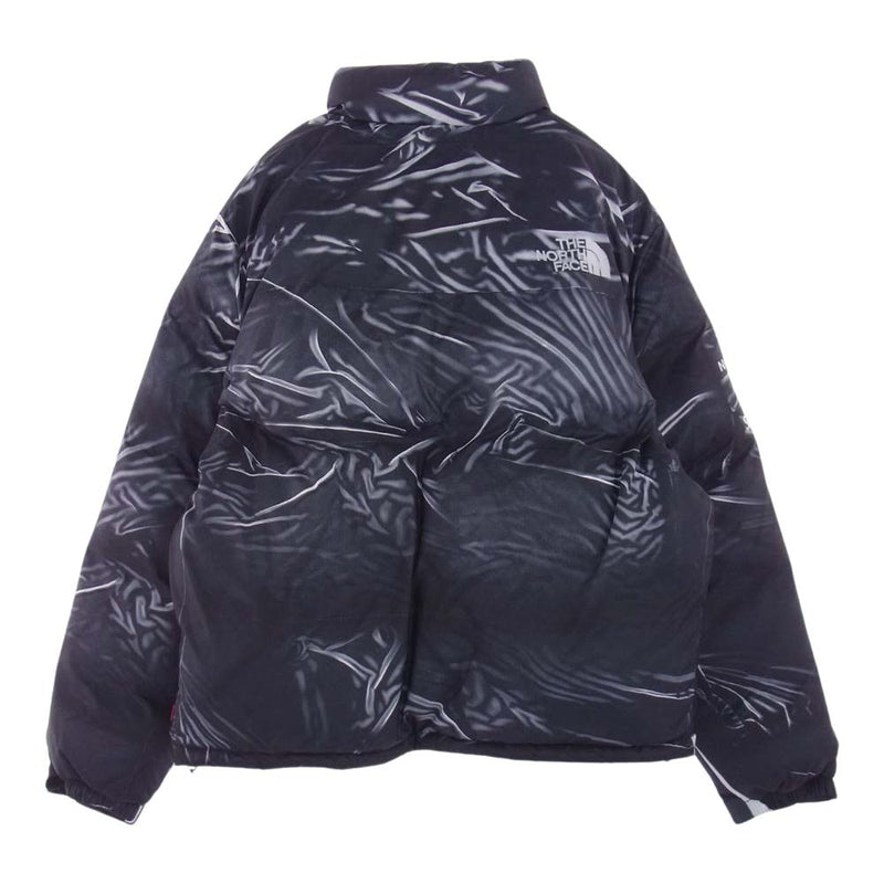 Supreme シュプリーム 23SS ND02300I × THE NORTH FACE ノースフェイス Printed Nuptse Jacket プリンテッド プリント ヌプシ ダウン ジャケット トロンプルイユ ブラック系 L【新古品】【未使用】【中古】