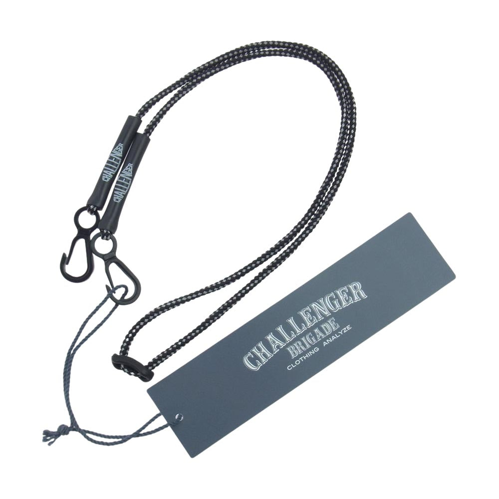 CHALLENGER チャレンジャー CLG-AC 021-046 マスクストラップ ブラック系 FREE【新古品】【未使用】【中古】