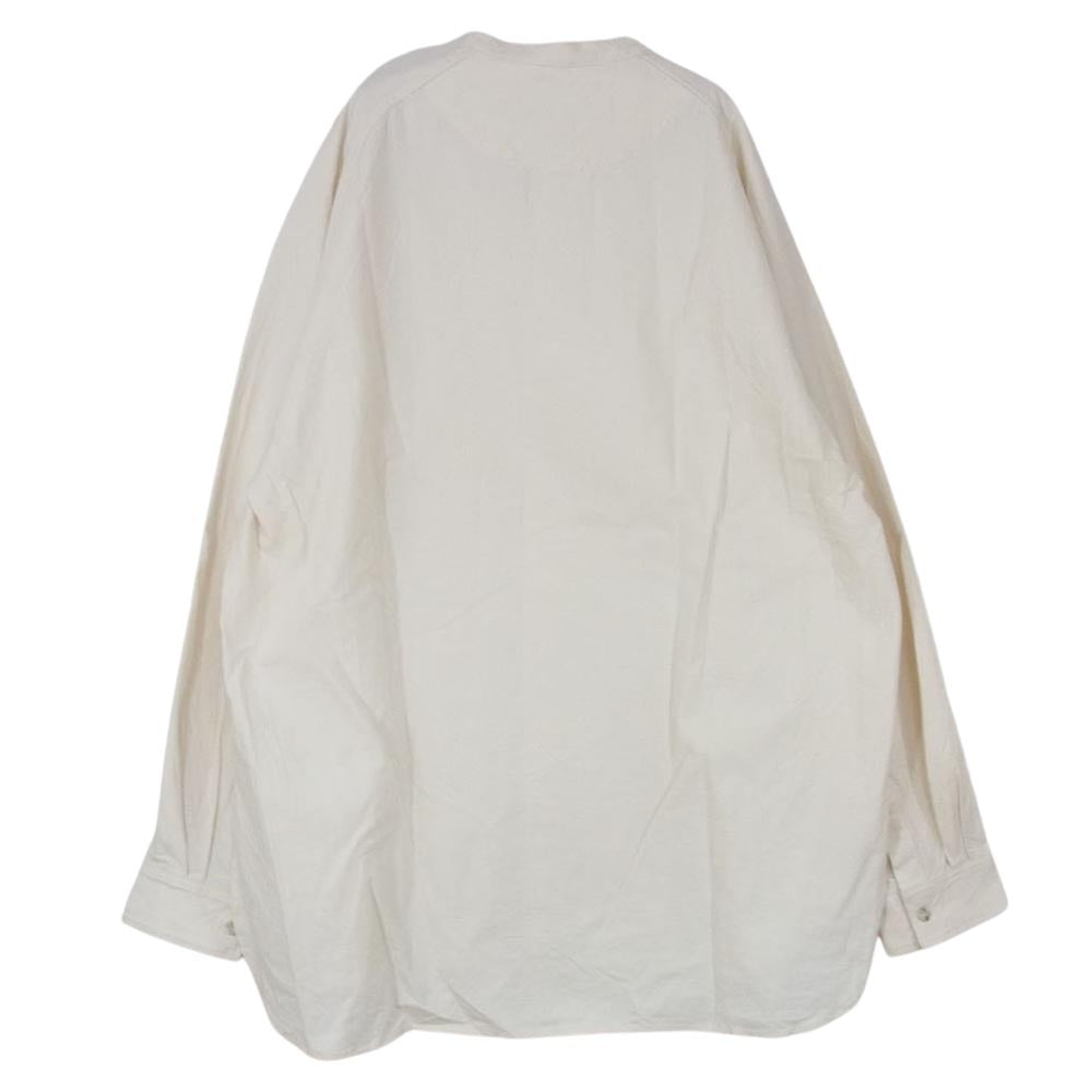 ポリプロイド 05-A-08 RAGLAN STAND COLLAR SHIRT A ラグラン スタンドカラー シャツ 長袖 オフホワイト系 4【中古】