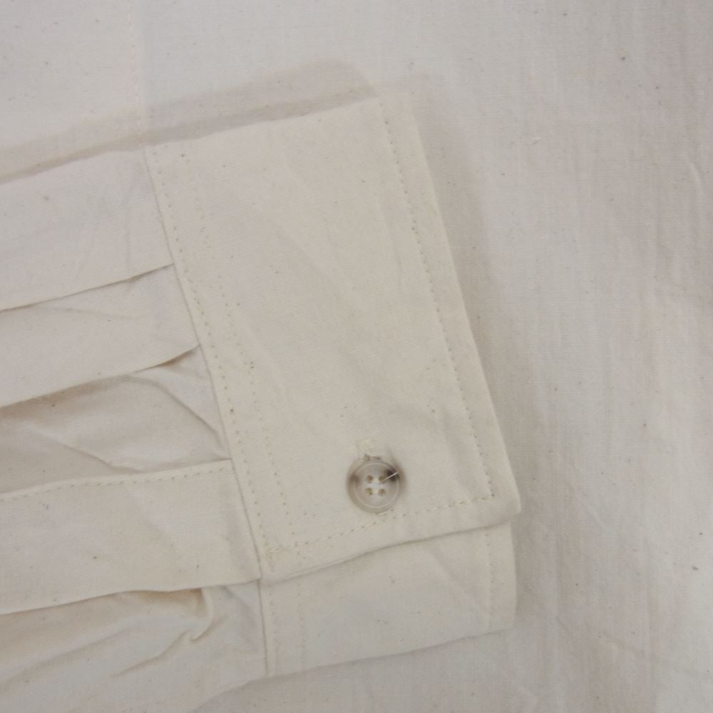 ポリプロイド 05-A-08 RAGLAN STAND COLLAR SHIRT A ラグラン スタンドカラー シャツ 長袖 オフホワイト系 4【中古】