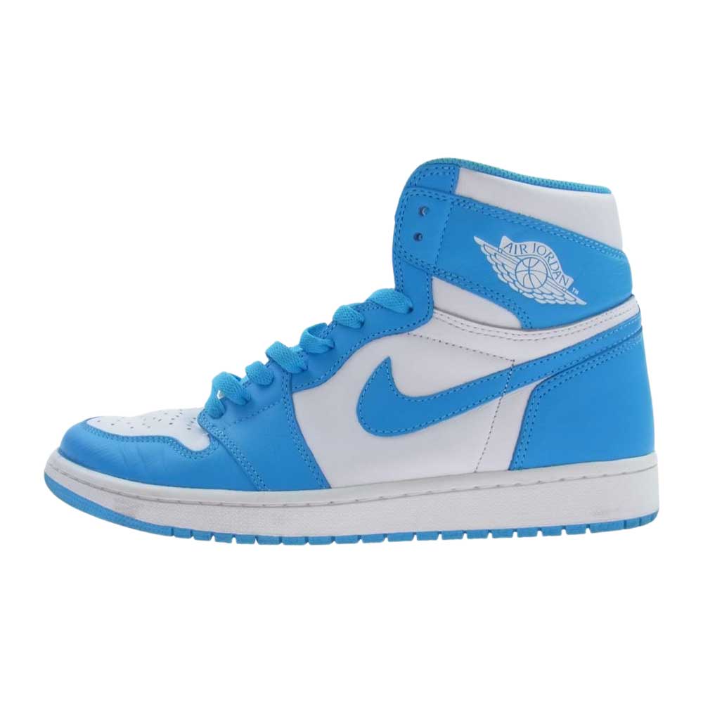NIKE AIR JORDAN ナイキ ジョーダン 555088-117  1 Retro High UNC AJ1 レトロ ハイ スニーカー ライトブルー系 28cm【中古】
