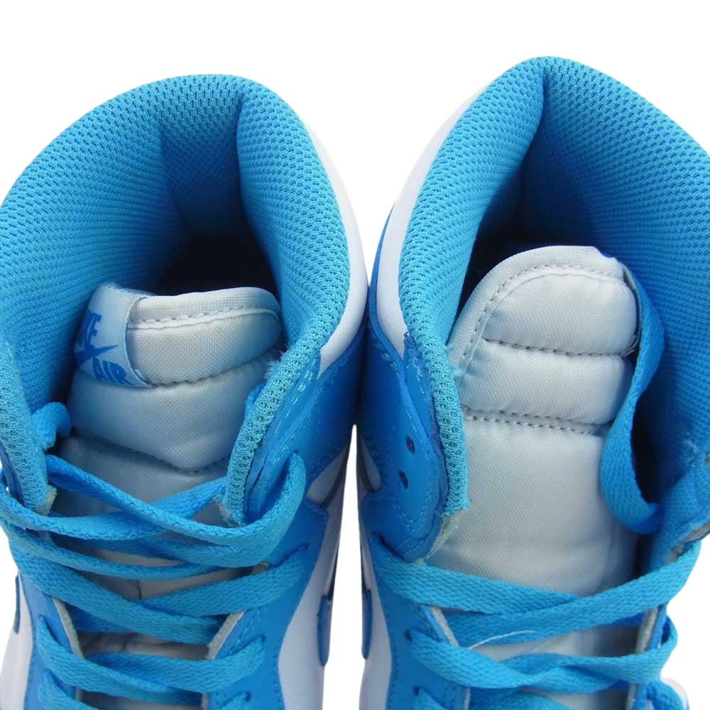 NIKE AIR JORDAN ナイキ ジョーダン 555088-117  1 Retro High UNC AJ1 レトロ ハイ スニーカー ライトブルー系 28cm【中古】